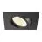 SLV New Tria Universal 68 Spot Aluminium Black Square 8.6W 600lm 60D - 925-930-940 CCT | Cutout 68mm - Best Colour Rendering - Dimmable 