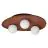 Ledvance Decor Wall and Ceiling Light Nest Brown | Suitable for 3x G9
