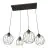 Emibig Pendant Nando Steel Black | Suitable for 4x E27 - Max 15W