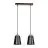 Emibig Pendant Bolero Steel Black | Suitable for 2x E27 - Max 15W