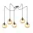 Emibig Pendant Gigi Steel Black | Suitable for 5x E14 - Max 10W