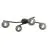 Emibig Ceiling Light Opus Steel Black | Suitable for 4x E14 - Max 10W