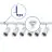 Bright Choice Complete Set 1-Phase Rail L 1 x 2 Meter White | incl. 6x Spot + GU10 2700K 3W Dimmable + End Cap, Power Connector and L -Connector
