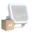 Multipack 4x Ledvance LED Floodlight Aluminium White 17W 2400lm 100D - 840 Cool White | IP66 - Symmetrical