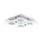 Eglo Ceiling Light Cabo Stainless Steel Chrome 4x2.8W 4x250lm - 830 Warm White | IP20 - Incl. 4x GU10