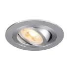 SLV New Tria 75 Spot Aluminium Grey Round | Cutout 75mm - Suitable for 1x GU10 