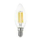 Eglo LED Candle E14 Filament Clear 2.2W 470lm - 830 Warm White | Replaces 40W